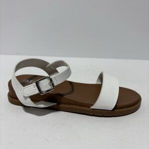 Mia Little Kids’ White Ankle Strap Sandals, Girls’ Size 12 M